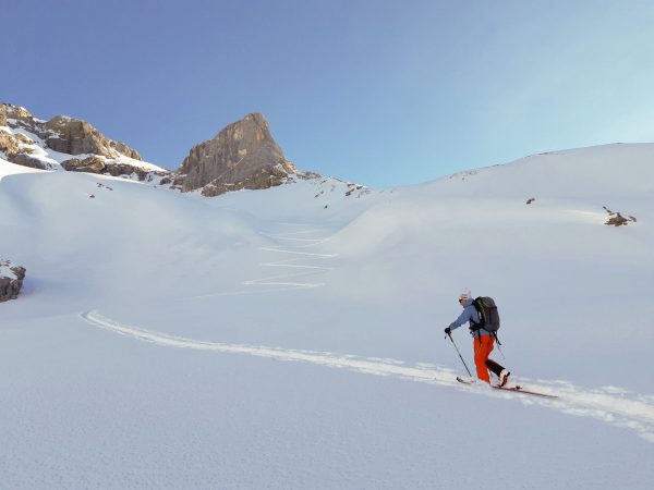 Skitour Arlberg mit Perl Mike im Hubschrauber
